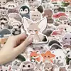 50 adesivos de animais de estimação fofos em aquarela de desenho animado para decorar garrafas de água, agendas, cartões de felicitações e material de papelaria, PVC à prova d'água, atacado cultural e criativo transfronteiriço