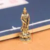 Adornos de Latón de Guanyin Escritorio de Sala de Estar Pequeños Productos de Cobre Adornos Antiguos Metal Puro Viejo Artesanías de Metal