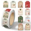 Pegatinas Navideñas Populares en Varios Estilos, Pegatinas de Tatuaje de Regalo de Navidad, Pegatinas en Rollo, Pegatinas Navideñas