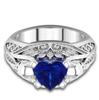 Joyería transfronteriza europea y americana deseo popular personalidad anillo de calavera joyería de moda anillo en forma de corazón