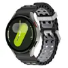 Adecuado para correas Samsung Watch7 de dos colores estilo marino, hecho de material de silicona hipoalergénico, compatible con los modelos deportivos Watch6/5