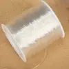 No es fácil de romper cordón elástico de cristal transparente pulsera de cuentas redondas planas cadena para pulsera material de línea para bisutería