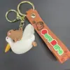 Figuritas de llavero de goma blanda de anime de dibujos animados, colgantes para mochila, accesorios para bolsos, pequeños adornos, al por mayor en stock para tiendas