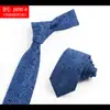 Corbata de hombre con patrón de anacardo 7cm jacquard hecha a mano para boda novio caballero cena corbata al por mayor personalizada