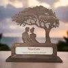 2025 Nueva Decoración Transfronteriza para Bodas y Día de San Valentín Regalo Conmemorativo de Madera para Pareja de Aniversario