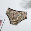 Nova Calcinha Feminina de Seda de Leite com Estampa, Cintura Média-Baixa, Controle de Barriga, Respirável, Dupla Camada, Peça Única à Venda