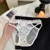 Sobremesa de Matcha~Coraçãozinho Doce e Puro com Cadarço de Cetim com Bolinhas Estilo Francês Doce para Meninas, Sexy