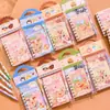 Conjunto de Papelaria Desenho Animado Fofo, Caderno Espiral para Estudante, Combinação de Caneta de Pressão, Lembrancinha Infantil, Pacote de Presente de Papelaria para Volta às Aulas