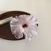 Super Hada Francesa Organza Encaje Pequeño Goma para el Cabello Esponjoso Perezoso Anillo para el Cabello de Intestino Grande Goma Versátil Accesorios para el Cabello