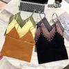 Camisola Sexy Brillante con Cuentas Transfronteriza Adornos de Diamantes a la Moda Hermosa Ropa Interior de Espalda Banda Interna Almohadilla para el Pecho Top de Uso Externo para Mujeres