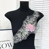 Adesivos de Tecido Bordado com Miçangas Estereoscópicos Coloridos Formato de Flor Exquisito DIY Decorativo Roupa vestido Vestido Bolsas