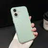 Adecuado para Iphone18Promax Funda para Teléfono Móvil con Patrón de Rejilla Corrugada, Simple Funda Protectora Dura tipo Piel para Apple 17 Anti-Caídas