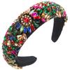 Diadema de Pelo Estilo Nuevo Homing Esponja Polar Barroco Cristal Diadema Industria Pesada Diamante Completo Super Flash Retro Estilo Corte Accesorios para el Cabello