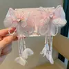 Set de Tocado para Niños de Estilo Chino Horquilla Dinastía Han para Niñas Horquilla de Estilo Antiguo Sacudida Paso Súper Hada Borla Mariposa Accesorios para el Cabello