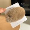 Outono e Inverno Cabelo Real de Coelho Rex Clipe Grande de Garra 15cm Coreia do Sul Temperamento Pelúcia Clipe Tubarão Temperamento Clipe de Cabelo para Cabeça