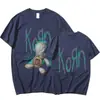 Camiseta Masculina Korn Lançamento de Álbum de Música de Banda de Rock Cruzada Aliexpress Retro Metal Gótico t