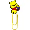 Clipes de Papel Grandes do Ursinho Pooh Material de Escritório Clipes de Papel Criativos Fofos Clipes em Forma de U Desenho Animado em PVC Marcadores de Página Coloridos