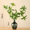 Planta Verde en Maceta Luz de Lujo Planta Biónica Interior Sala de Estar Paisajismo Pequeño Mesa de Comedor Flor Artificial Adornos Decorativos