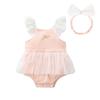 Bolso Bandolera de Verano para Bebé, Ropa para Niños, Mameluco para Recién Nacido, Lindo Mameluco Harem de Manga Volante para Bebé Niña