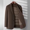 Traje de tweed de doble cara de moda de primavera para hombre, traje de lana cómodo para hombre, abrigo de tweed casual de negocios para hombre, ropa para hombre