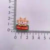 Nuevos Adornos Creativos Hechos a Mano de Dibujos Animados para el Hogar de Navidad Accesorios Pegamento de Crema Accesorios de Resina Materiales Venta al Por Mayor