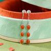 Joyería Yuebao Plata de Ley S925 Rojo del Sur Retro Estilo Nacional Aretes de Borlas con Superficie de Huevo Estilo Nacional Moda Nacional Aretes de Plata Simples