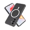 Para Samsung A26 5G capa de celular transparente magnética MaSafe capa protetora S25ultra transparente 2 em 1