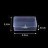 Caja Vacía Transparente Elevada de Doble Hebilla Caja de Herramientas para Almacenamiento de Piezas de Tornillo PP Espesado Accesorios Caja de Embalaje Universal