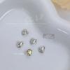 Mini Pequena Pilha Bola de Diamante Joias para Nail Art Quadrado Gordo Coração Torto Coração de Pêssego Pilha Branca Diamante Laço Brilhante