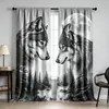 Cortinas de barra cruzada Cortinas con estampado creativo Cortinas decorativas para sala de estar y dormitorio Venta directa de fábrica venta al por mayor personalizable