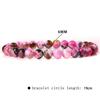 Pulsera unisex sencilla de alta gama para viajeros, con cuentas de piedra calientes de 6 mm transfronterizas de Europa y Estados Unidos, cuerda elástica para hombre y mujer que combina con todo.