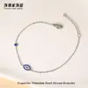 Pulsera de Amor de Acero de Titanio Color Dorado Popular con Circonita Conservante del Color para Niñas, Pulsera de Lujo Ligero y Alta Gama al por Mayor