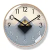 Reloj de pared minimalista estilo nórdico, decoración moderna para sala de estar, reloj redondo de cuarzo, segundero de barrido silencioso, para uso doméstico