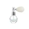 Venta Directa de Fábrica Botella con Bolsa de Aire en Spray de Polvo Botella de Perfume Botella de Spray de Polvo Exquisita Girada a Mano de Alto Brillo Botella de Vidrio con Spray de Perfume