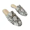 Otoño 2026 Estilo Caliente Moda Versátil Sin Cordones Estampado de Serpiente Pañuelo para la Cabeza Sandalias Planas Talla Grande Zapatos para Mujer Comercio Exterior Venta al por Mayor