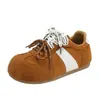 Zapatillas de suela gruesa versátiles estilo coreano ins, nueva moda de otoño para estudiantes femeninas, zapatillas de entrenamiento alemanas estilo callejero, zapatillas deportivas casuales para mujer