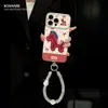 Cadena de Caballo Bordada Adecuada para Funda de Teléfono Apple 17 Pro Max, Nuevo Modelo para Mujer, Silicona Galvanizada para 15, Funda Suave para Xiaomi 14
