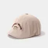 Gorro de Dibujos Animados Oso Boina Infantil Primavera y Otoño Pana Sombrero de Bebé Coreano Cálido Gorro Adelante Venta al por Mayor