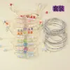 Conjunto de Pulseiras de Flores Secas Novo Estilo Europeu e Americano, Joia de Casal Tecida com Contas de Cerâmica, Acessórios Artesanais Estilo Pastoral, Venda Quente Transfronteiriça