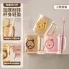 Juego de Tazas para Cepillo de Dientes y Enjuague Bucal con Forma de Oso para Uso en Casa, Juego de Tazas Transparentes de Plástico para Cepillo de Dientes para Parejas, Taza para Cepillo de Dientes con Almacenamiento Ranurado para Baño