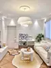 Casa French Chandelier Antiguo Medio Estilo Ins Nórdico Diseño de Tela Lámparas para Dormitorio Principal Lámparas de Dormitorio Lámparas Principales para Sala de Estar