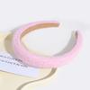 Diadema de estilo coreano de nuevo estilo dulce linda estilo Chanel diadema para niña alta parte superior del cráneo ala ancha tejido de lana accesorios para el cabello