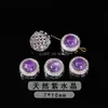 Joyería Jingdian cristal natural aguamarina tesoro gato de la suerte forma ovalada aleación caja mágica accesorios de joyería venta al por mayor