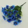 Amazon Flor Artificial Transfronteriza, Maceta de Plástico con Pensamientos, Pequeño Ramo de Flores para Arreglo, Flores para Decoración de Jardín