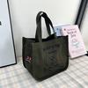Bolso de mujer puro, moderno e indispensable, bolso de lona con cremallera, bolso de hombro con costuras de coche