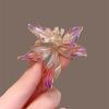 Broche Flor de Íris Estilo Francês, Broche de Cristal Exquisito de Alta Qualidade para Mulheres, Alfinete com Design de Nicho, Acessório de Decoração para Casacos