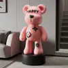 Decoración de Sala de Estar Oso Violento de Moda, Adorno de Pie de Gama Alta y Elegante Junto al Mueble de TV, Regalo de Inauguración de Casa