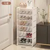 Zapatero estante de almacenamiento multicapa para el hogar simple entrada interior dormitorio espacio de alquiler ahorro de espacio apartamento pequeño zapatero