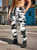 [Tamaño transfronterizo Amazon] Overol camuflaje 2025 primavera y otoño para hombre punta marca de moda pantalones casuales
