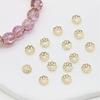 Cor de ouro 14K18K retenção de cor pulseira colar com contas diy cobre puro 6/8mm torus em relevo contas espaçadoras acessórios